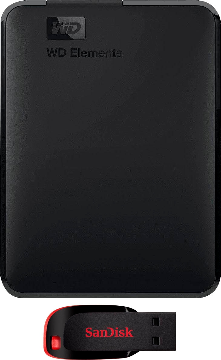 WD externe HDD-Festplatte »Elements Portable« 2,5 2 TB Anschluss USB 2.0 | USB 3.0
