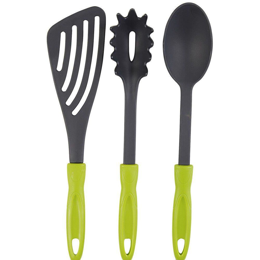Set de 3 ustensiles de cuisine polyamide polypropylène L. 32 cm