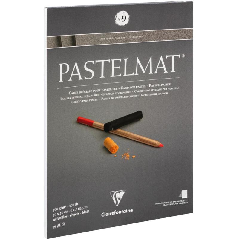 Pastelmat bloc collé 12F 30x40cm 360g n°9