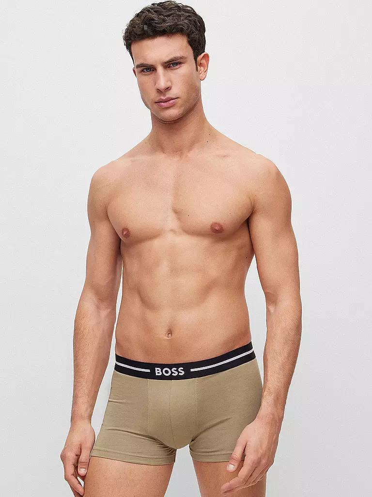 BOSS Pants 3-er Pkg. schwarz olive gemustert schwarz