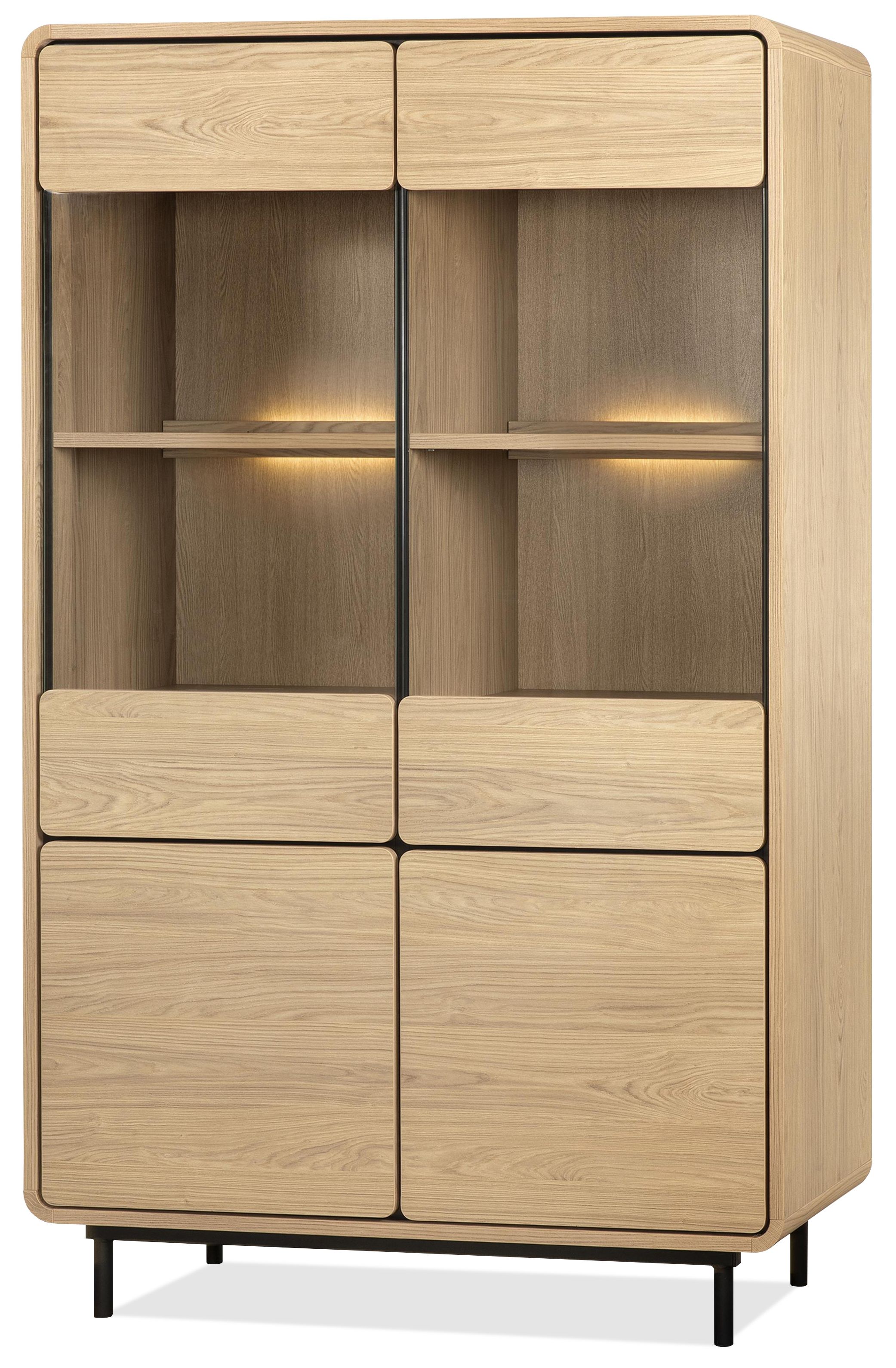 Vitrinekast Dupont-Redford B122 x D45 x H200 cm
