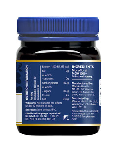 Manuka health Honing MGO 100  250GR