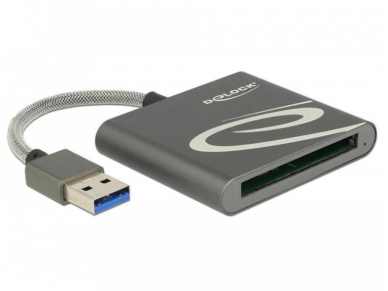 Delock Card Reader Extern 91525 USB 3.0 für CFast 2.0 Externer Cardreader für CFast-2.0-Speicherkarten