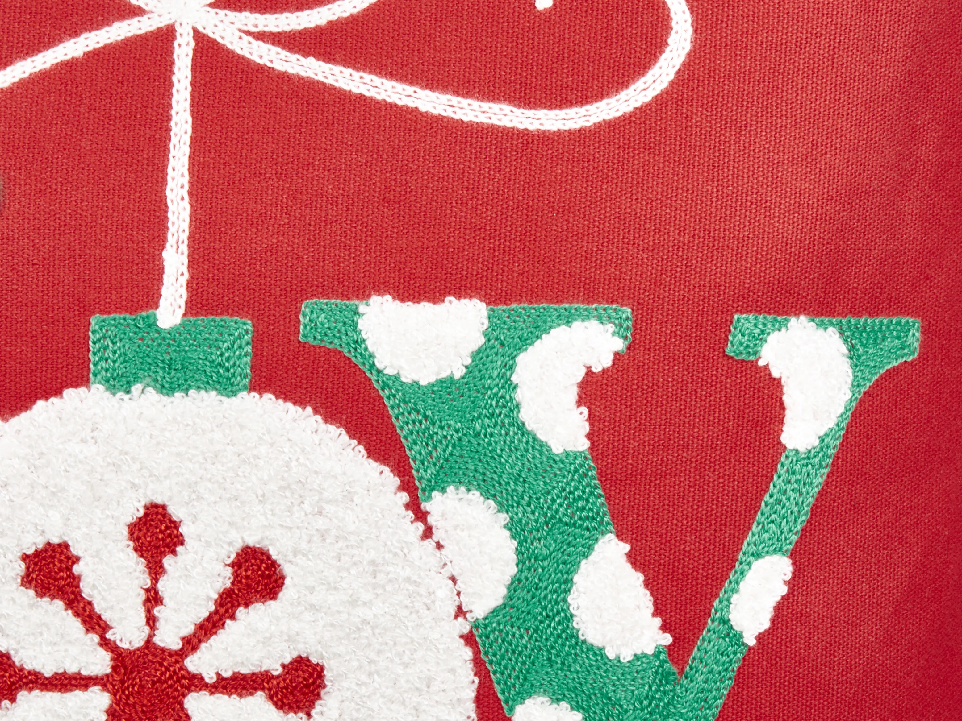 Set van 2 sierkussens GINGERBREAD Katoen 45 x 45 cm Rood kerstmotief