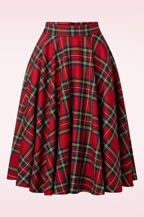 Banned Retro Party swing rok in rood