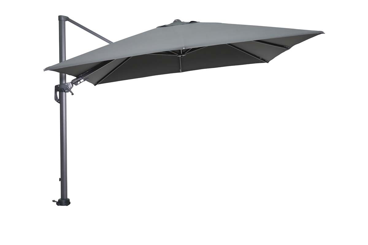 Hawaii parasol - 300x300 cm - carbon black - donker grijs