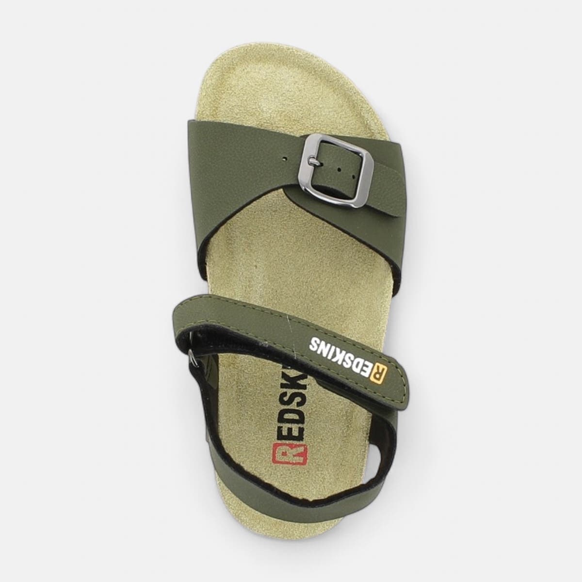 Mules semelle liège Garçon kaki