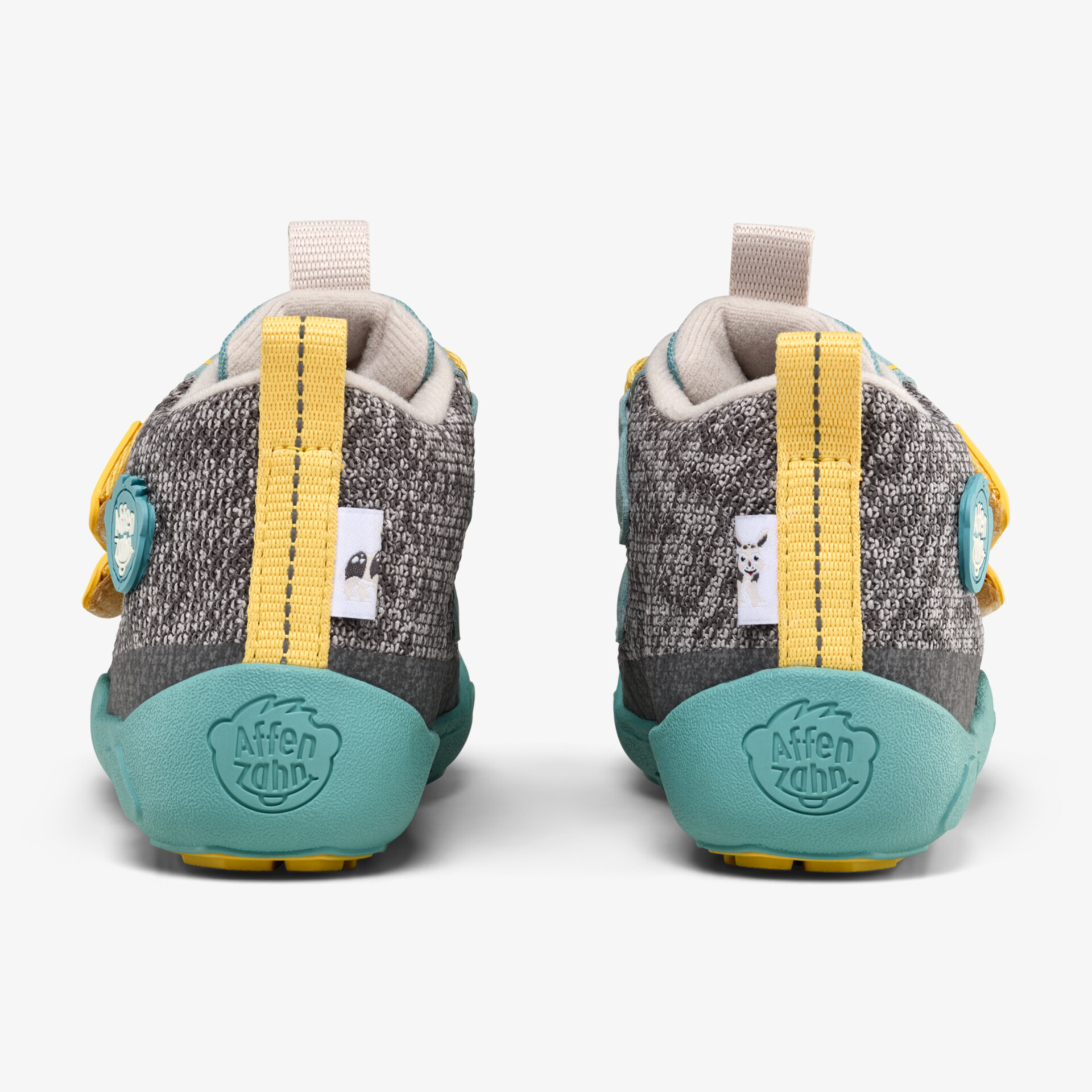 Affenzahn Knit Happy Nashorn Kinder Barfußschuhe grün