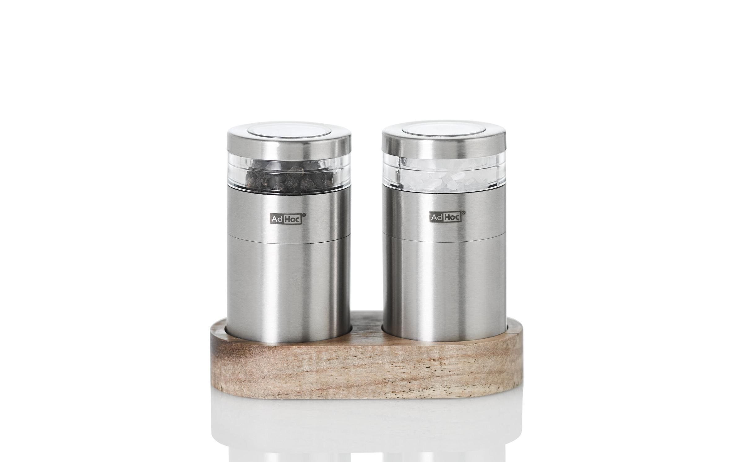 Salz- und Pfeffermühle Menage Molto 9.5 cm, SilberPfeffer- und Salzmühle-Set