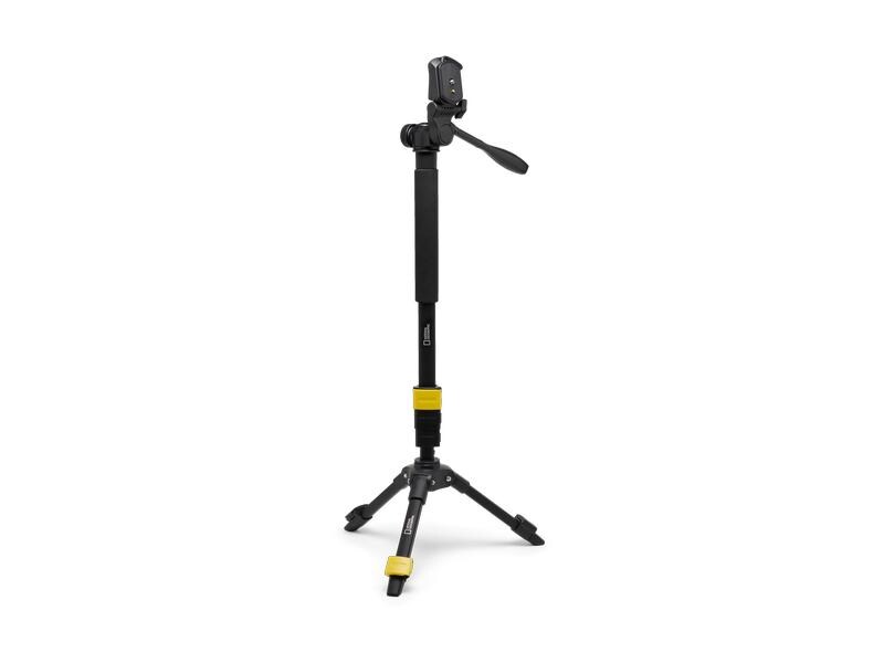 National Geographic Photo 3-in-1 Leichtes Einbeinstativ mit abnehmbarem Stativfuss
