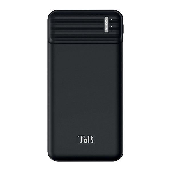 TNB Powerbank - Batterie externe - Chargeur 10 000 mAh - 2 ports USB - Noir