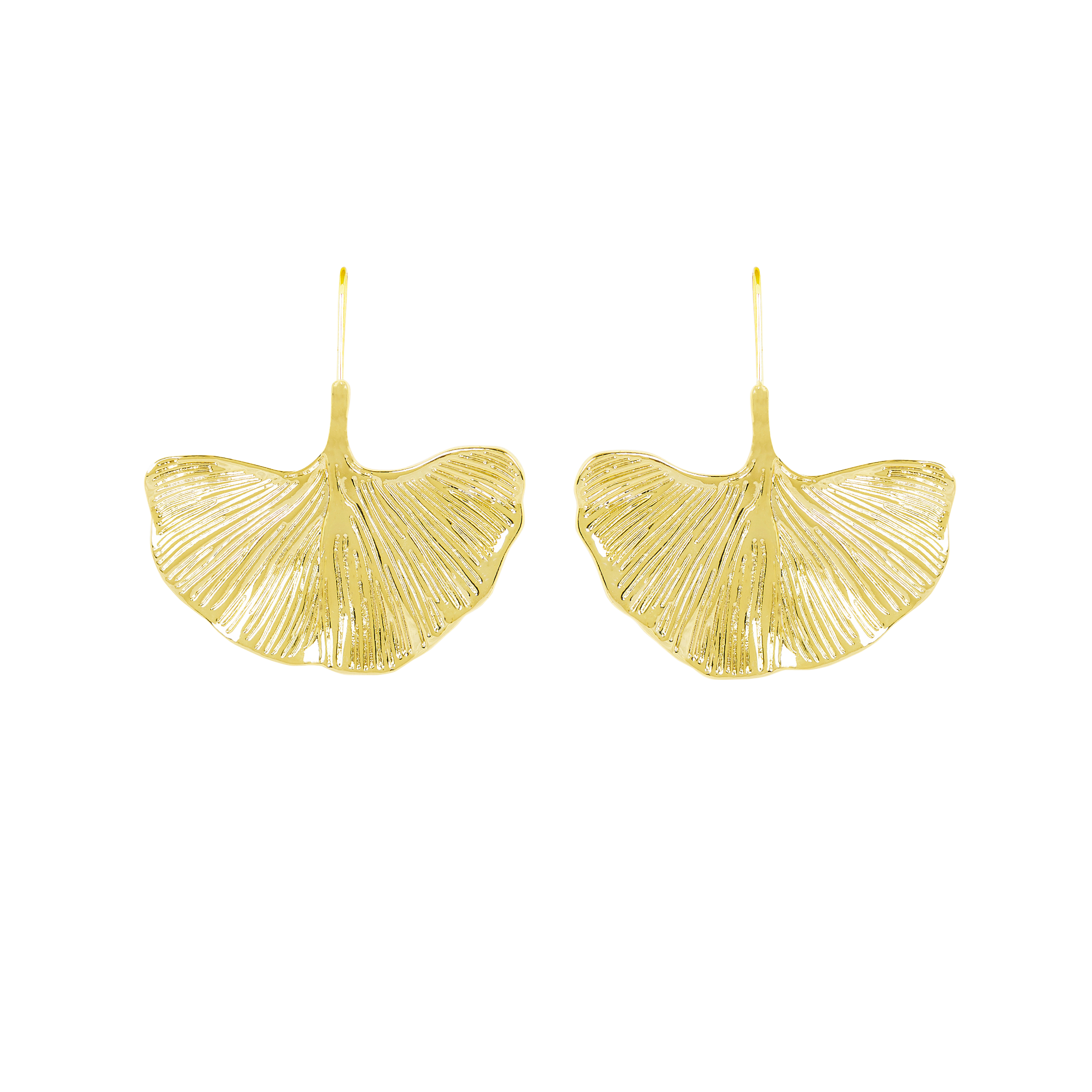 Boucles d'oreilles en laiton | Jaune