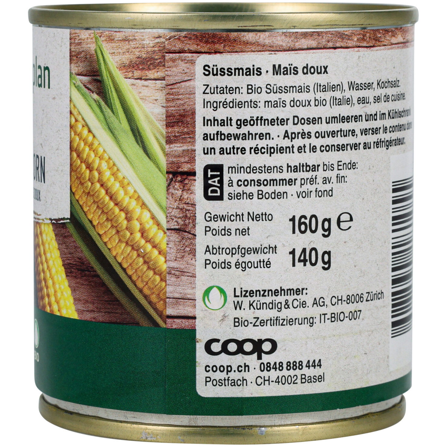 Naturaplan Bio Süssmais