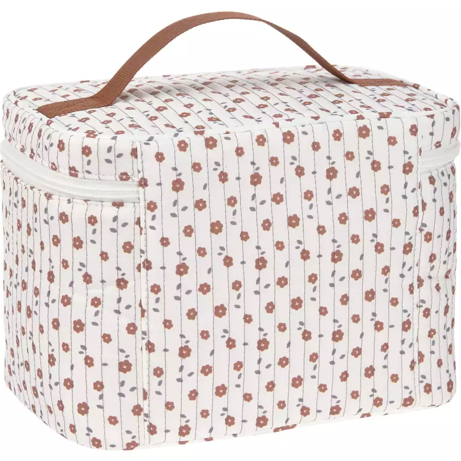 LÄSSIG Wickeltisch Organizer Nursery Caddy To Go Flowers white