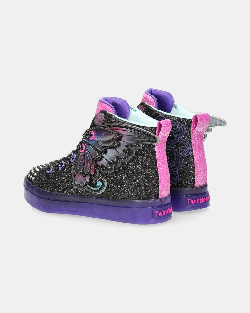 Skechers Twinkle Toes Twi-Lites 2.0 Hoge sneakers  - zwart