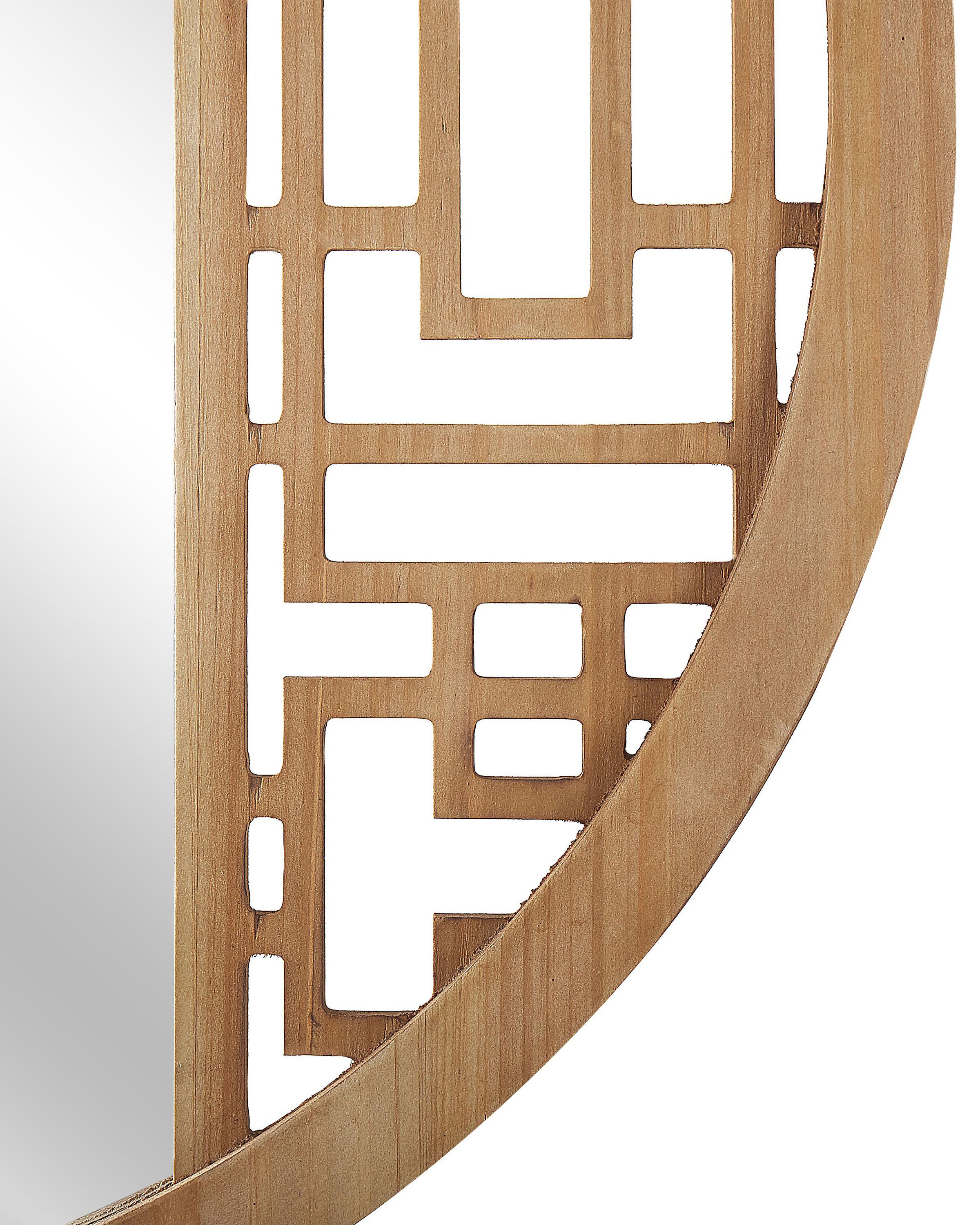 Wandspiegel FIRMINY 60 cm 60 cm Dennenhout Lichtbruin