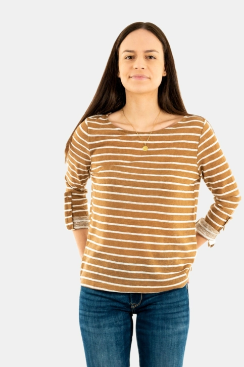 tee shirt manches longues only stephanie cloud dancer toasted co