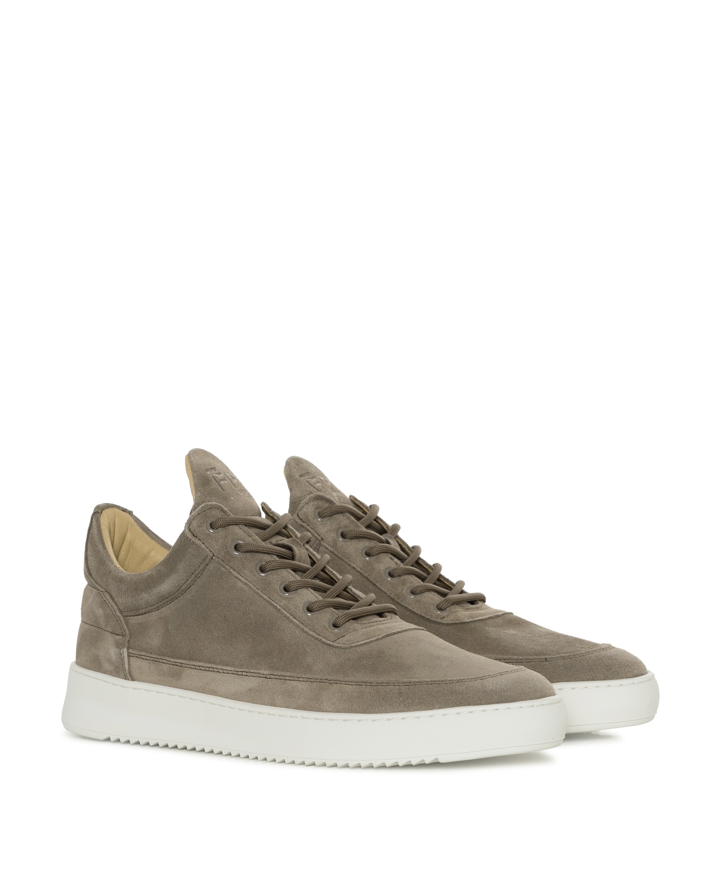 Filling Pieces Low Top Suede Organic heren sneakers beige