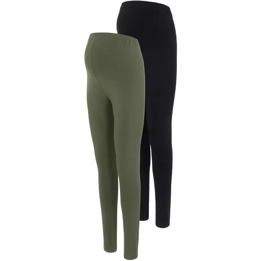 mama;licious Umstandsleggings MEMMA 2er-Pack BlackThyme