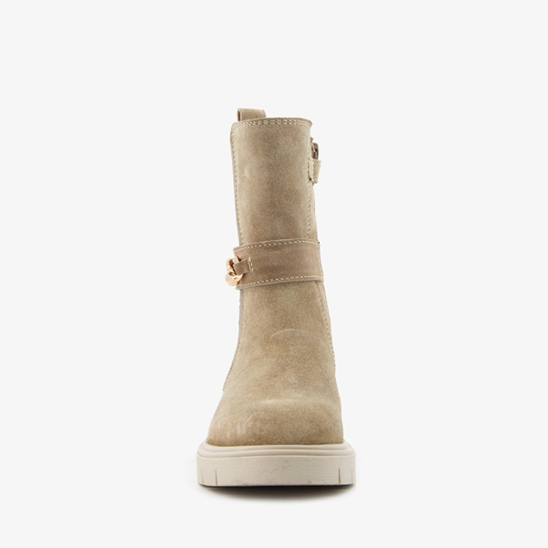Groot leren meisjes Chelsea boots