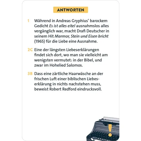 moses. Classic Quiz Literatur
