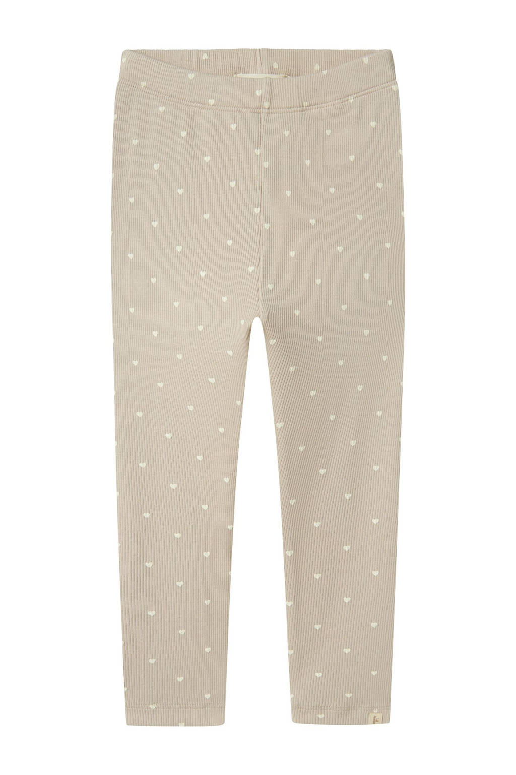 LIL' ATELIER slim fit legging zand/wit