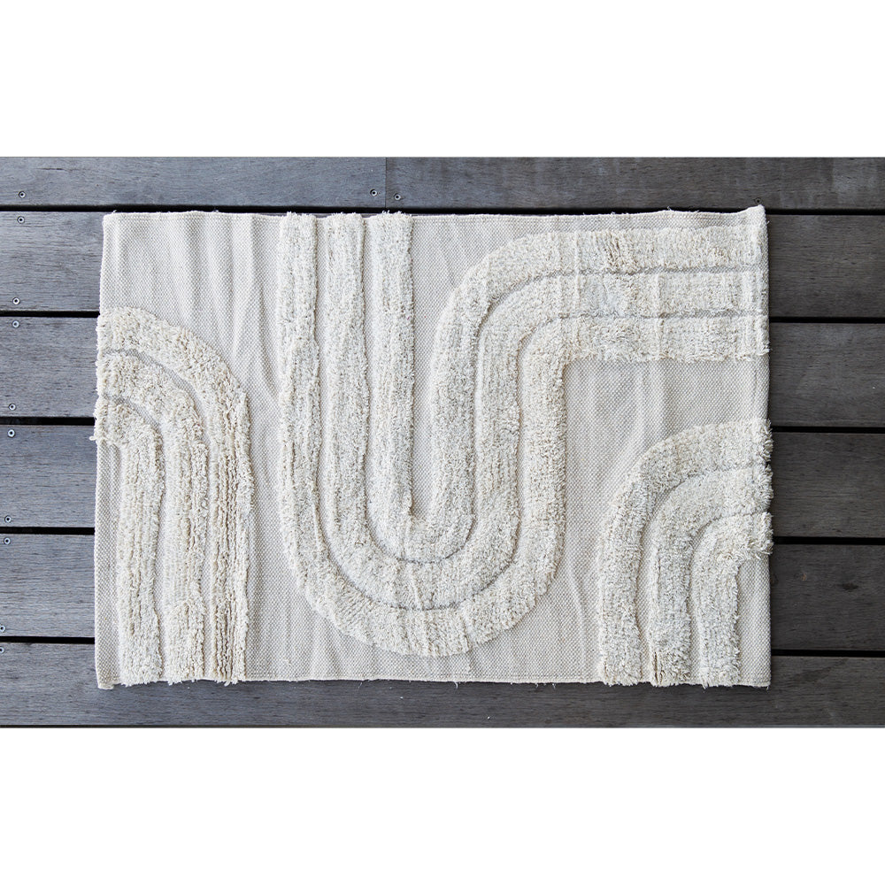 Tapis intérieur - nala - 60 x 90 cm - crème - cezare