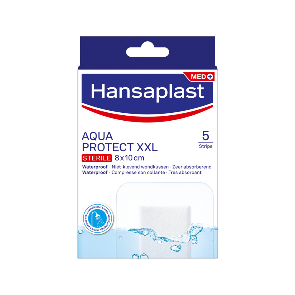 Hansaplast Auquaprotect Pleisters XXL Steril5 stuks
