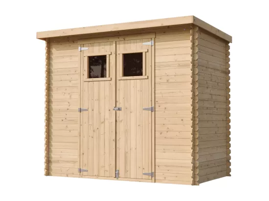 TIMBELA M310 Abri de jardin en bois - l239xL142xH200cm/2.63 m2