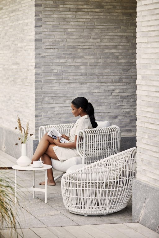 Cane-Line Nest Outdoor lounge fauteuil naturel
