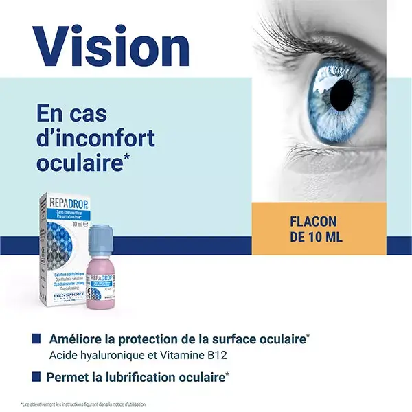 Densmore Repadrop - Inconfort oculaire - Solution Ophtalmique 10ml