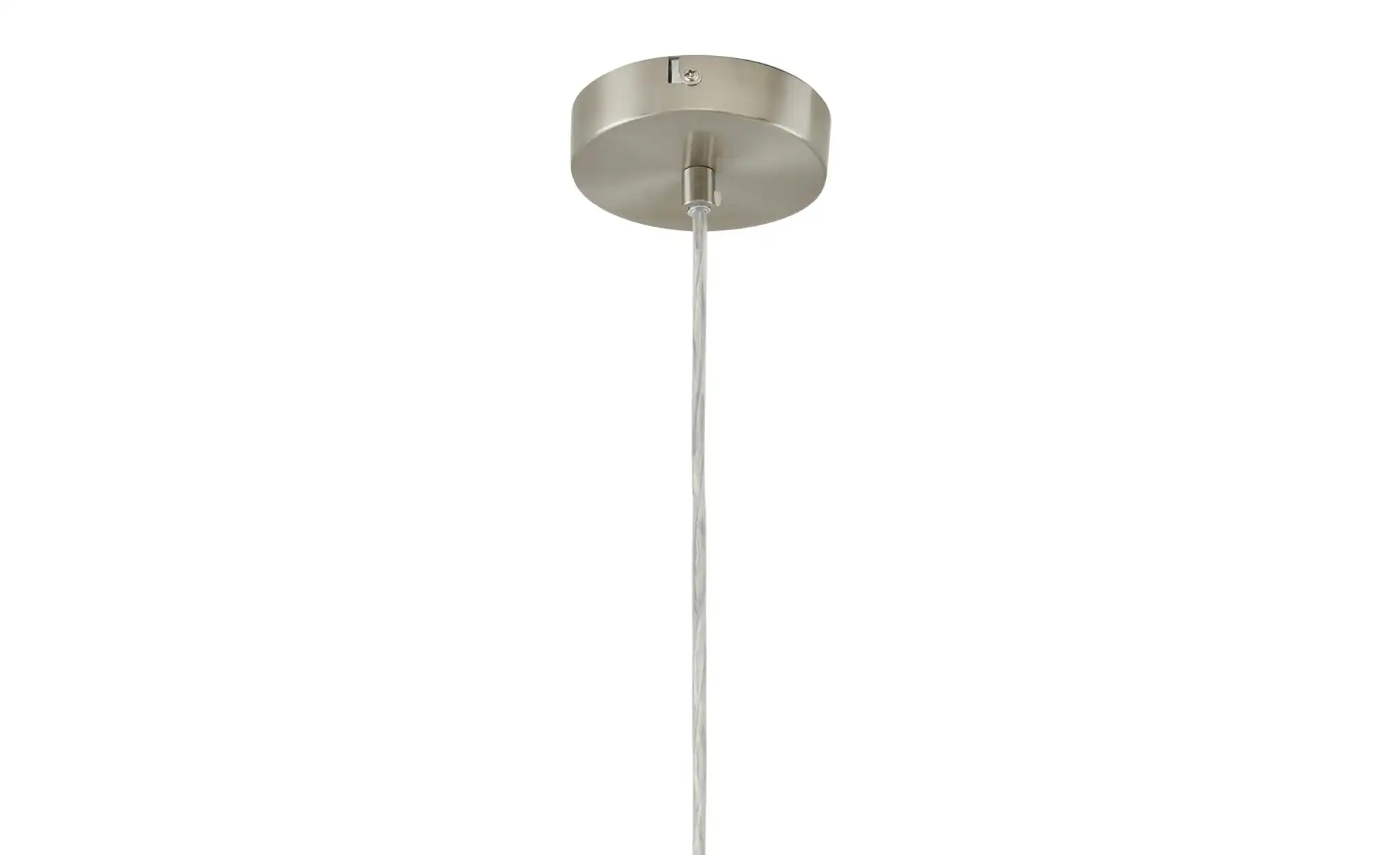 Pendelleuchte, 1-flammig, beige/Holzoptik