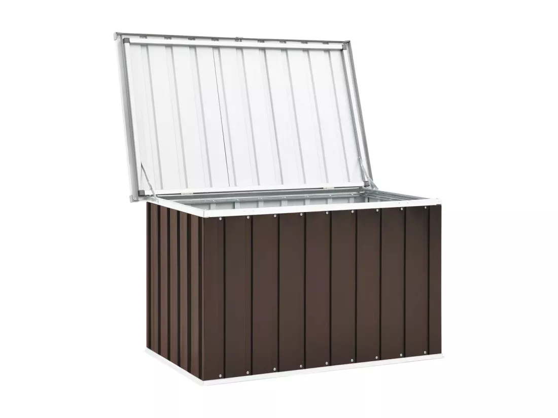 Boîte de rangement de jardin Marron 109x67x65 cm