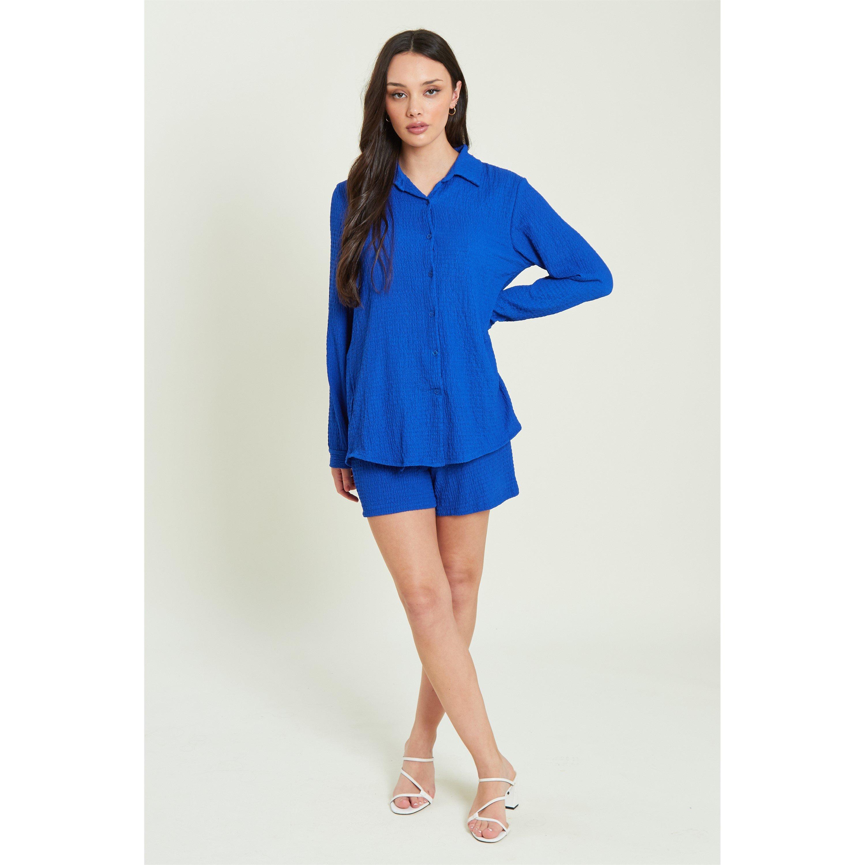 Be You BY Textured Shirt and Shorts Set