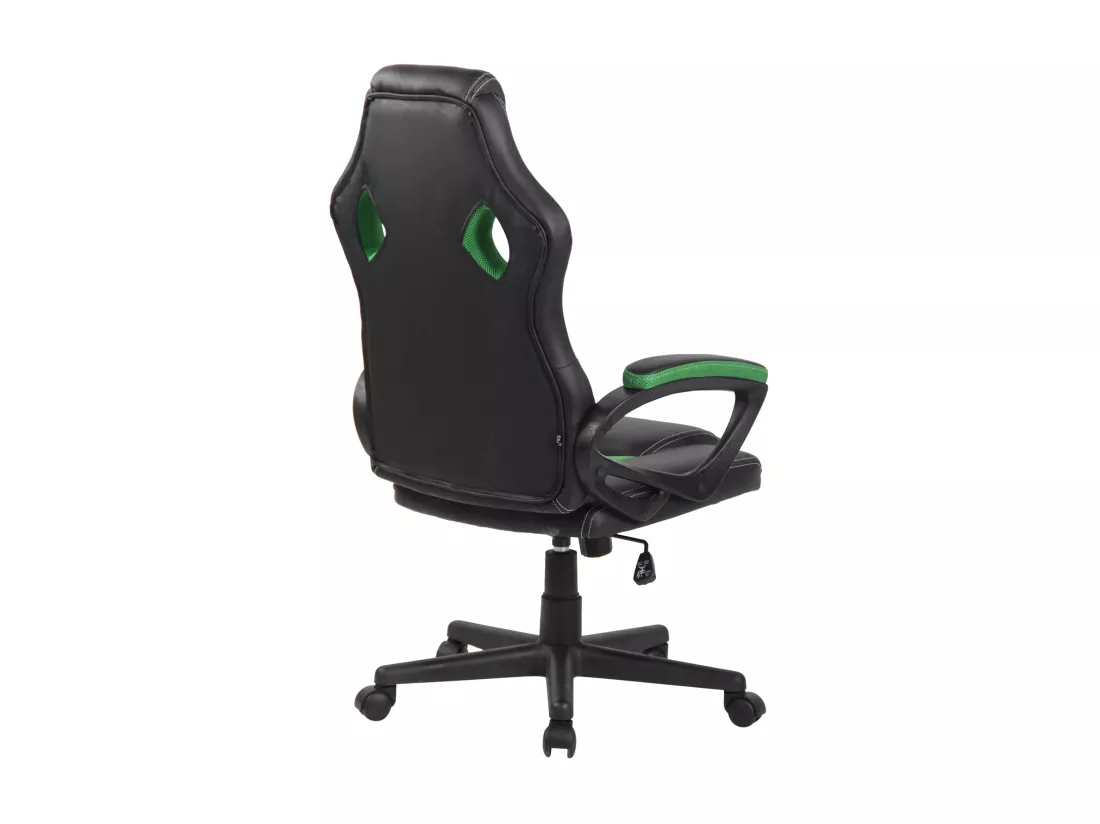 Chaise de bureau - Similicuir & Plastique - Vert - Fire