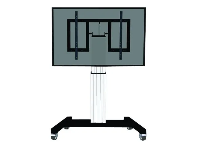Neomounts PLASMA-M2500T - Vogn med hjul - motoriseret - for fladt panel/AV-udstyr - sølv, RAL 9006, hvid aluminium - skærmstørrelse: 42