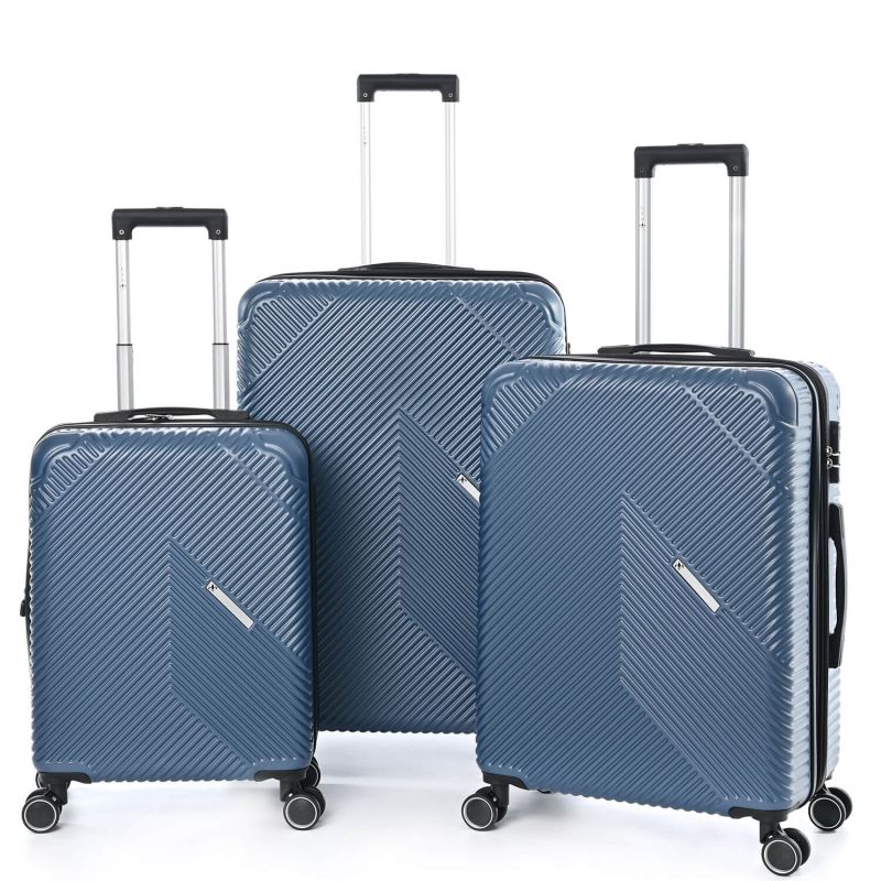 Lot de 3 valises rigides 337 Extensibles 55, 67 et 77 cm Marine