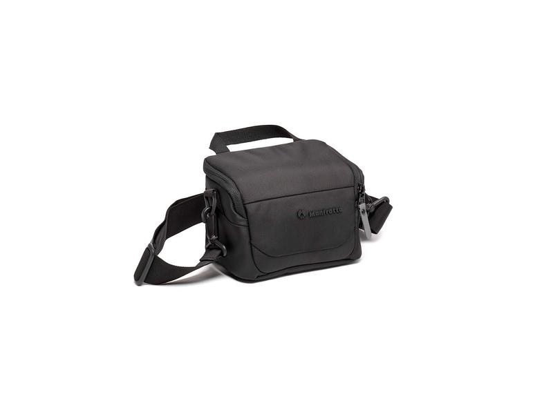 Manfrotto Kameratasche Advanced Shoulder XS III Schwarz Fortschrittliche Schultertasche mit eigener Regenhülle