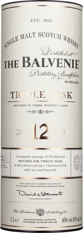 BALVENIE 12 YEARS TRIPLE CASK 1LTR