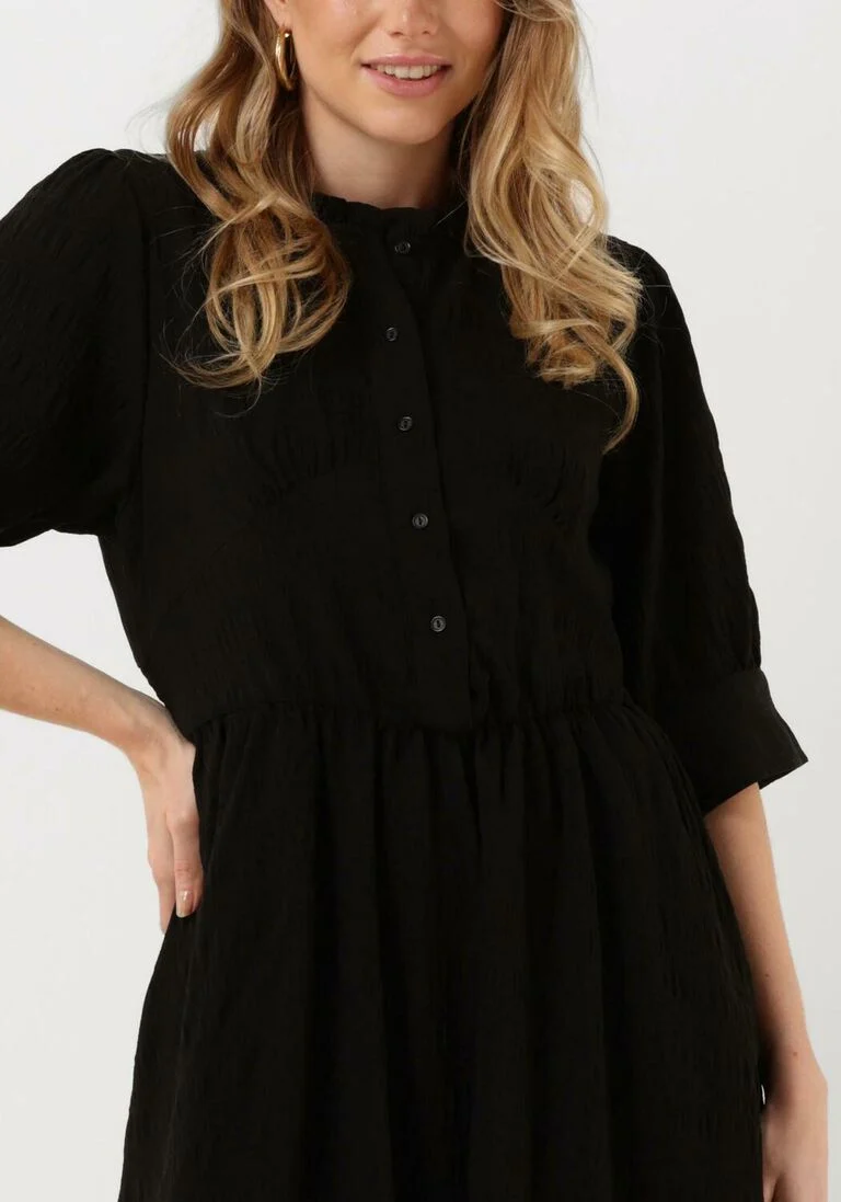 LOLLYS LAUNDRY zwarte lollys laundry midi jurk boston dress