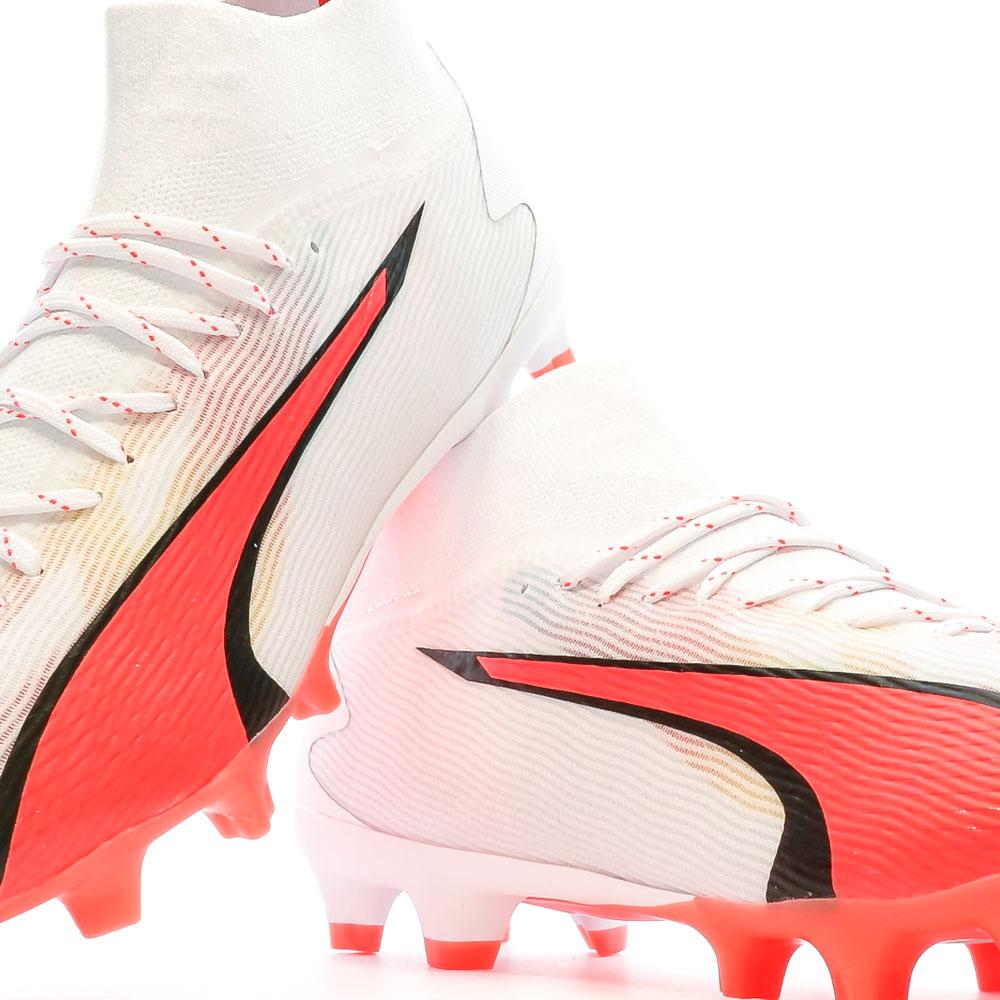 Puma Chaussures de Football Blanche/Rose/Noire Homme Puma Ultra Pro