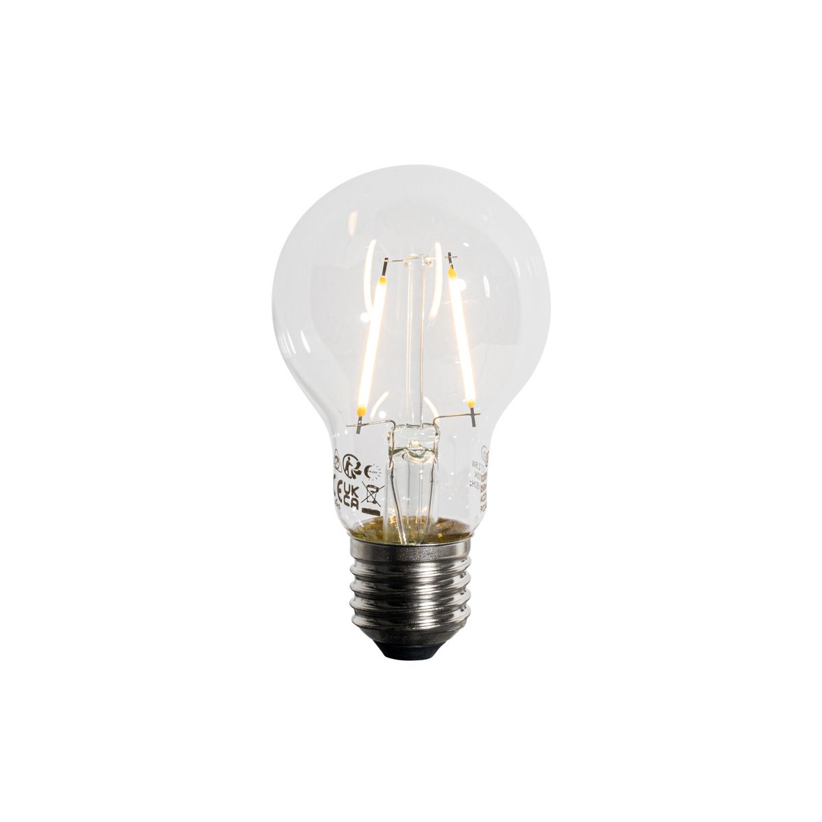 Set van 5 E27 LED lamp A60 schemersensor 2,5W 250 lm 3000K
