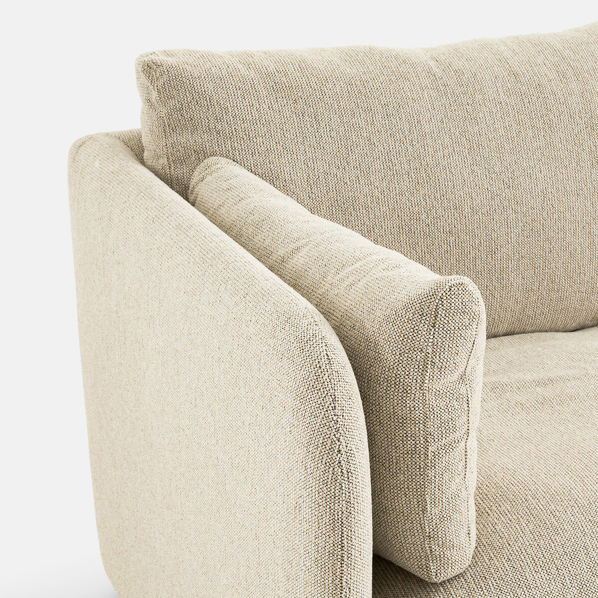 LA REDOUTE INTERIEURS<br>Sofá de 2 lugares, tecido texturizado com pintas, Carmel