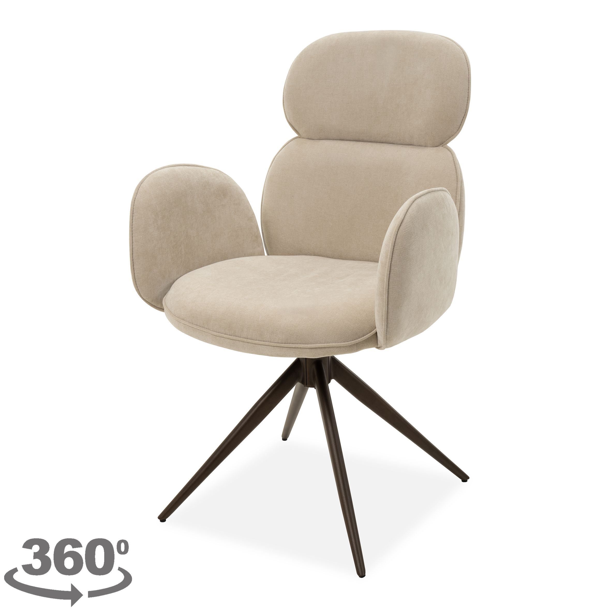 Eetkamerstoel Maloy 24 Naturel Gisli B58 x D62 x H91 cm