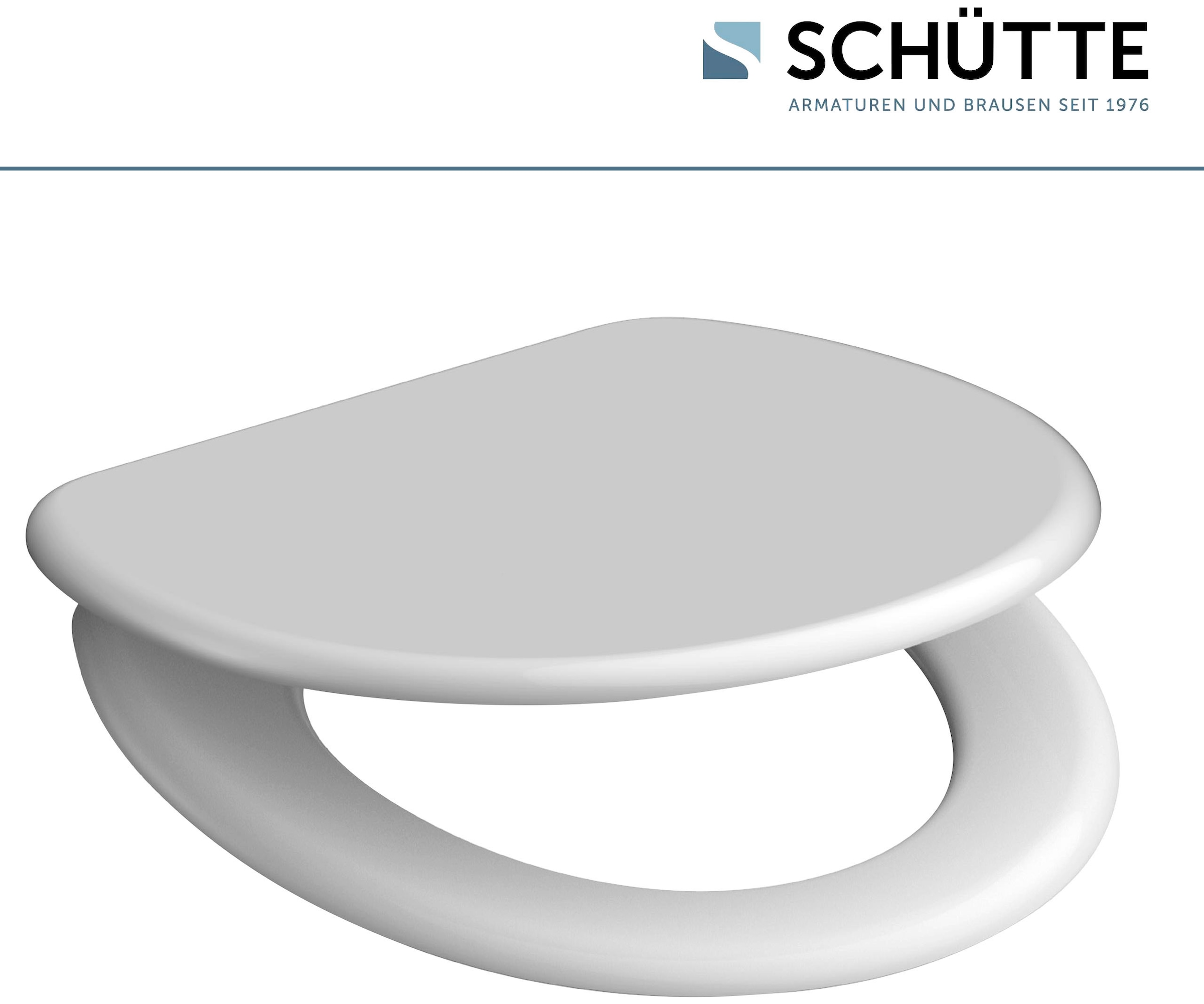 Schütte WC-Sitz »WHITE« Duroplast, mit Absenkautomatik