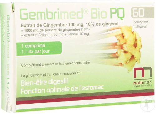 Gembrimed Bio PQ Bien-Être Digestif 60 Comprimés Pelliculés