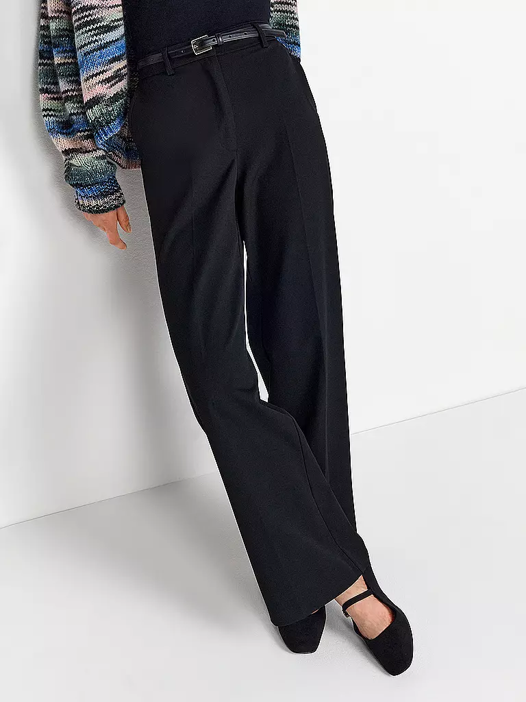 RICH & ROYAL Marlenehose schwarz
