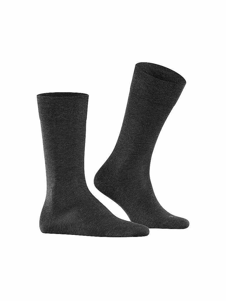 FALKE Herren Socken Sensitive Malaga anthracite mel grau