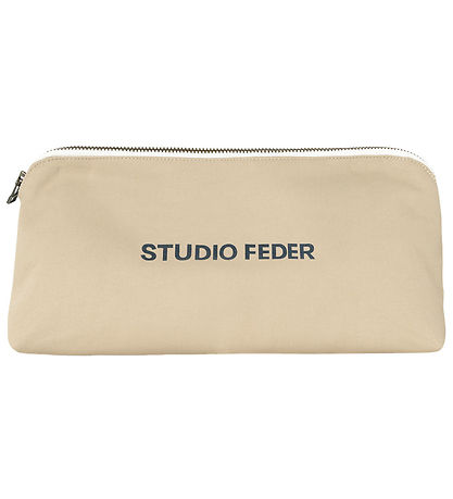 Studio Feder Kulturbeutel - Celia Mini - Leinwand - Sand Beige