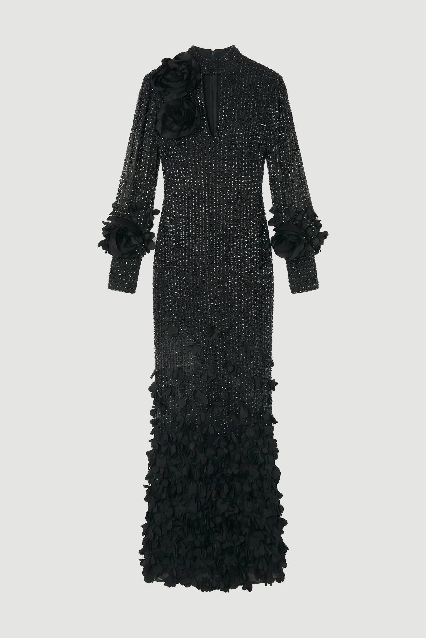 KarenMillen Robe maxi tissée ornée d'appliqués en cristal